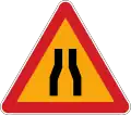 118: Verengte Fahrbahn