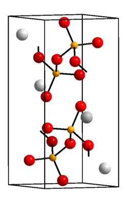 Kristallstruktur von Kaliummetavanadat