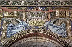 Widmungstafel für Wilhelm I. über dem Eingangsportal