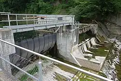 Ehemalige Spinnerei Blumer, Wasserkraftanlage 1832/2004