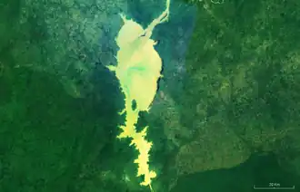 Satellitenfoto des Sees