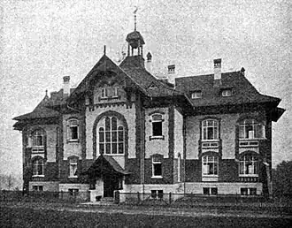 Kaiserin-Auguste-Viktoria-Erholungshaus, nicht erhalten (Stand nördlich vom Krupp-Krankenhaus, neben der (ehem. Katholischen) Krankenhaus-Kapelle)