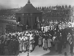 Kaiserzelt bei der Einweihung (1913)