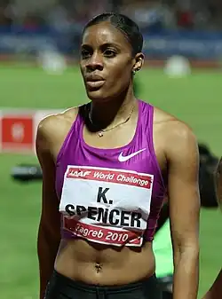 Kaliese Spencer erreichte im Finale Rang acht
