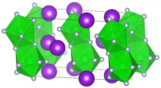 Elementarzelle der Verbindung