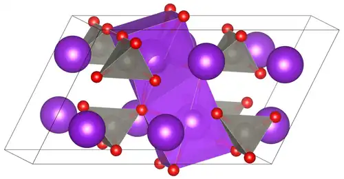 Kristallstruktur von Kaliummolybdat