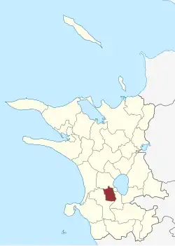 Lage des Bakkendrup Sogn in der Kalundborg Kommune