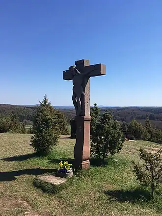 Gipfelkreuz auf dem Kalvarienberg