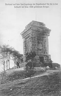 Das Kriegerdenkmal 1806 auf dem Sperlingsberg