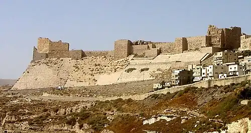 Die Kreuzfahrerburg Karak im heutigen Jordanien