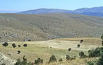 Die Änderung der Streichrichtung der weitgehend baumarmen Karakuş Dağları im Norden der Eğirdir-Hoyran-Senke aus der Südwest-Nordost-Richtung in die Nordwest-Südost-Richtung markiert bereits die Scheitellinie der Kurve von Isparta.