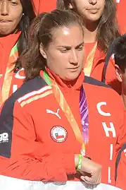 Karen Gallardo Rang elf mit 58,32 m