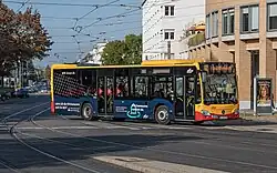 Ein Bus der VBK in Karlsruhe