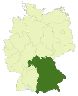 Gebiet der Bayernliga