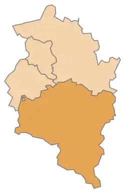 Lage des Bezirkes Bludenz in Vorarlberg