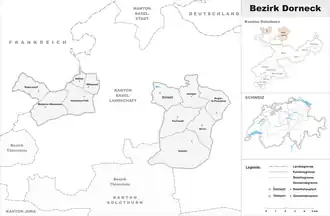 Karte von Bezirk Dorneck