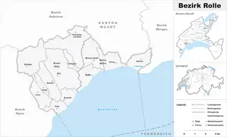 Karte von Bezirk Rolle