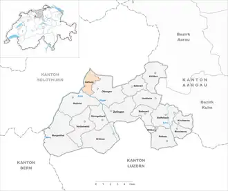 Karte von Aarburg