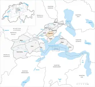 Karte von Adligenswil