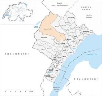 Karte von Arzier-Le Muids