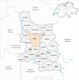 Karte von Baden