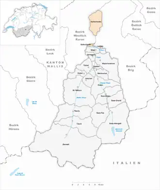 Karte von Baltschieder