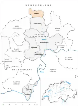 Karte von Bargen