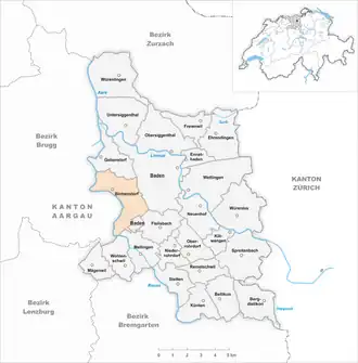 Karte von Birmenstorf