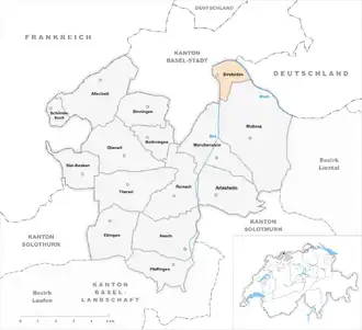Karte von Birsfelden