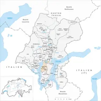 Karte von Collina d’Oro