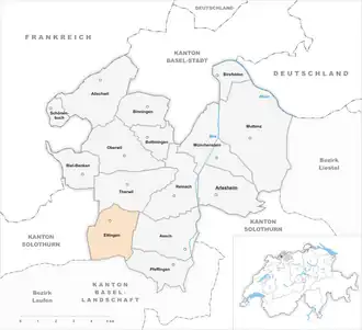 Karte von Ettingen