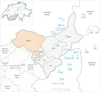 Karte von Fieschertal