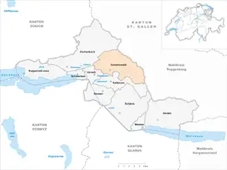 Karte von Gommiswald