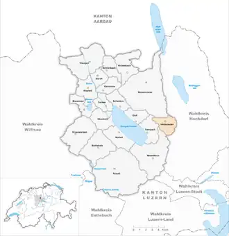 Karte von Hildisrieden