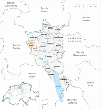 Karte von Hunzenschwil