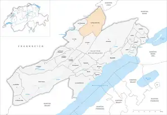 Karte von La Chaux-de-Fonds