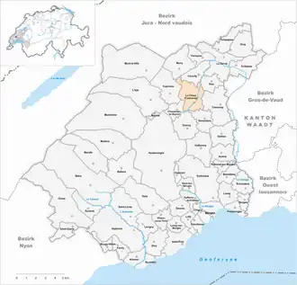 Karte von La Chaux (Cossonay)