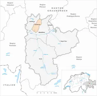 Karte von Lantsch/Lenz