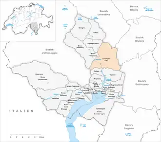 Karte von Lavertezzo (Valle)