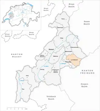 Karte von Le Châtelard