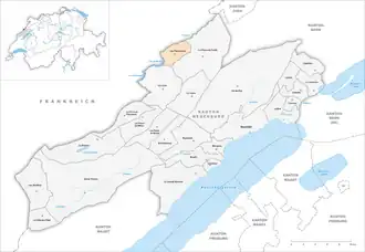 Karte von Les Planchettes