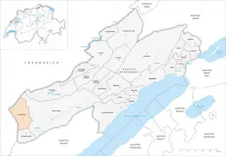 Karte von Les Verrières