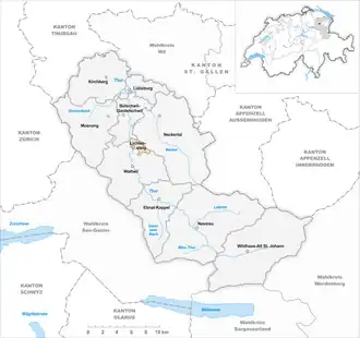 Karte von Lichtensteig