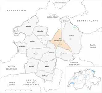 Karte von Münchenstein