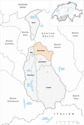 Karte von Mont-Noble