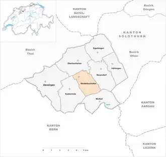 Karte von Niederbuchsiten