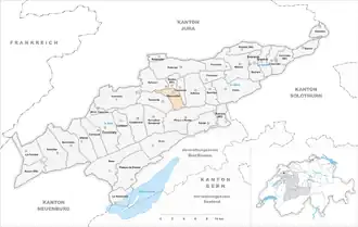 Karte von Reconvilier