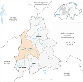 Karte von Saanen