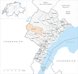 Karte von Saint-Cergue