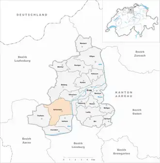 Karte von Schinznach